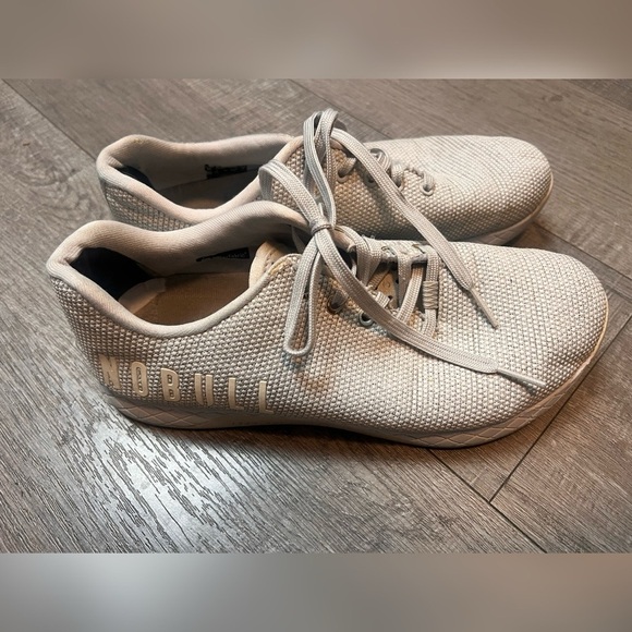 Nobull Just The Horns Athletic Shoes Grey Trainers Lace Up Size 10M Size 11.5W - Picture 1 of 4
